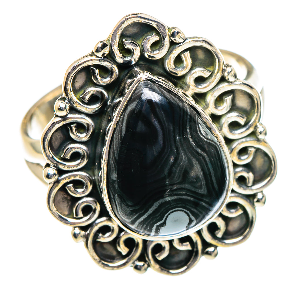 Psilomelane Rings handcrafted by Ana Silver Co - RING94883