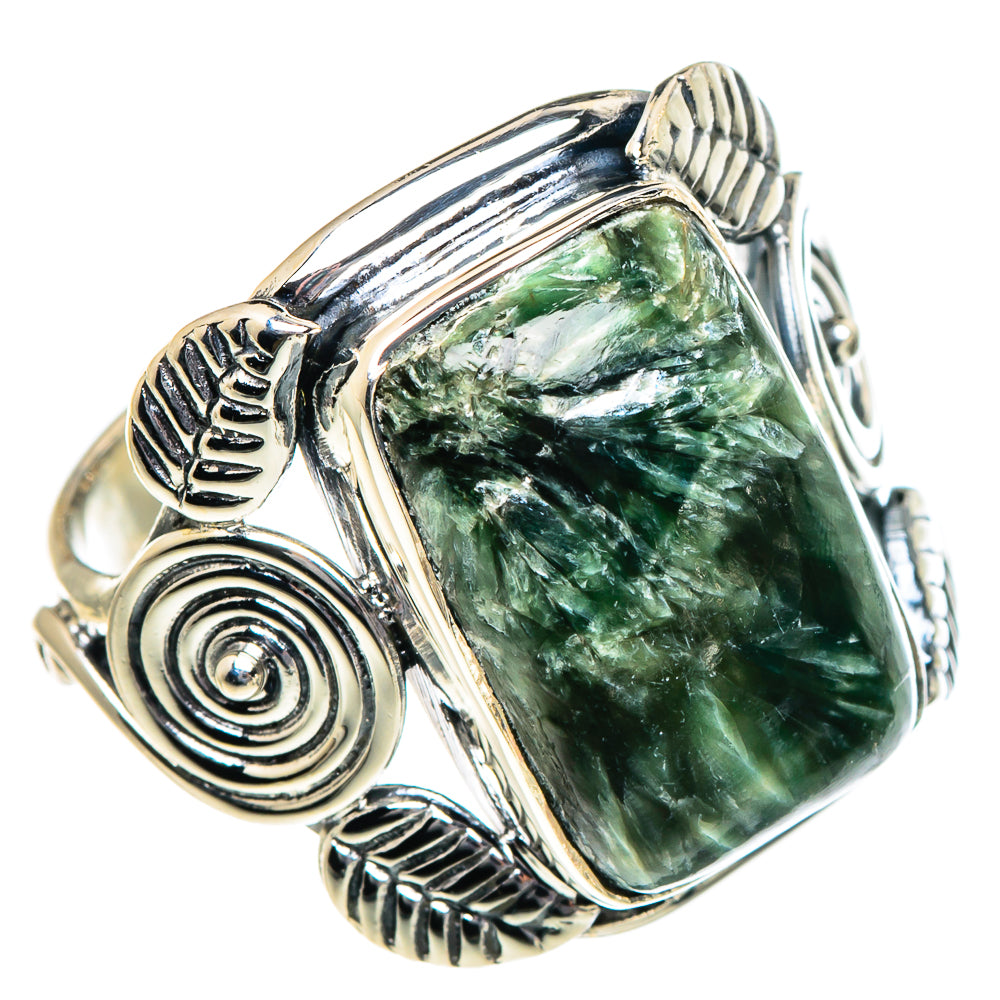 Seraphinite Rings handcrafted by Ana Silver Co - RING94951