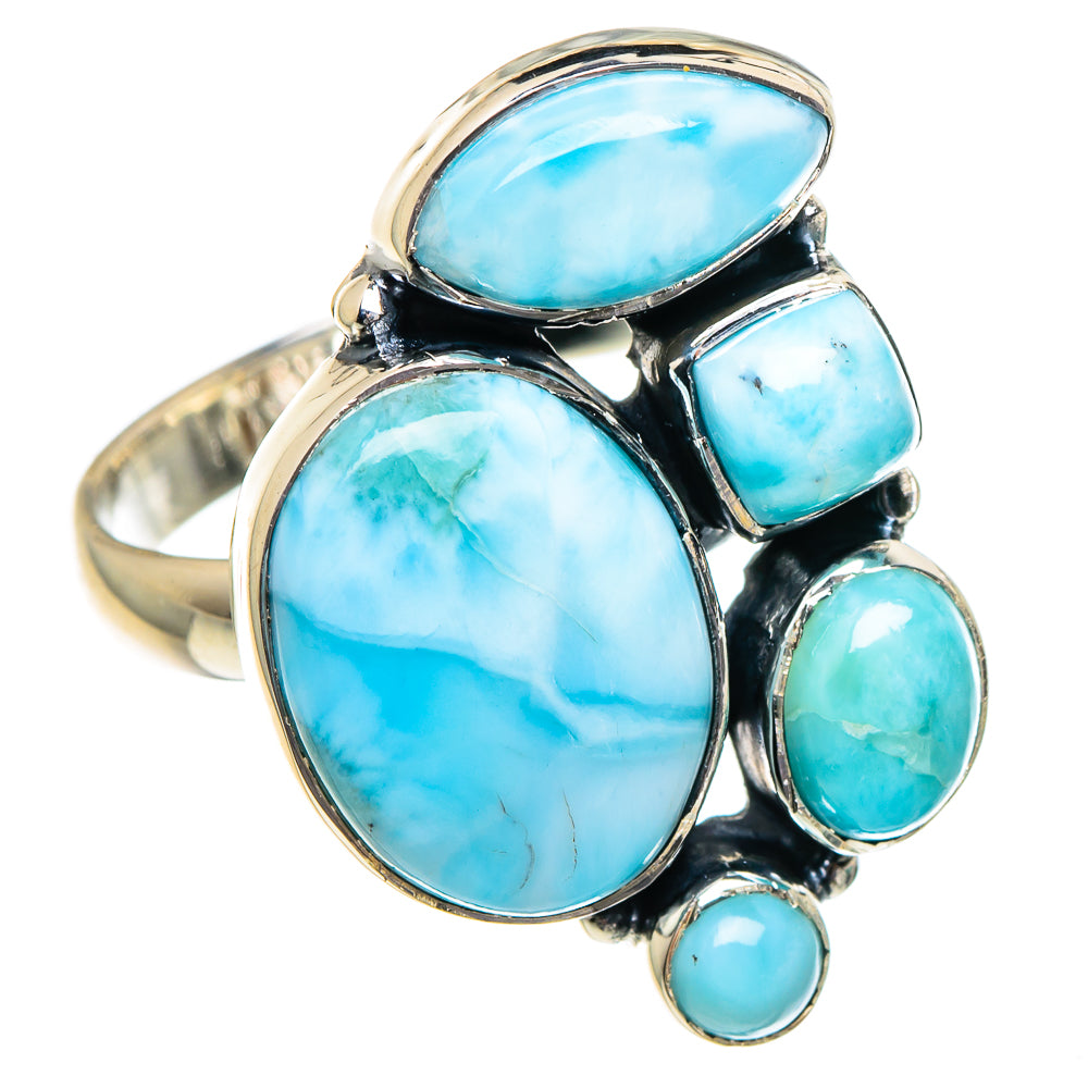 Larimar Rings handcrafted by Ana Silver Co - RING94961