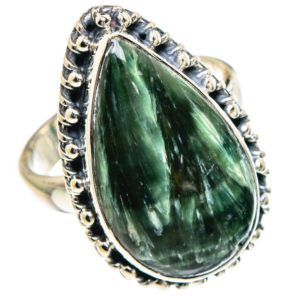 Seraphinite Rings handcrafted by Ana Silver Co - RING94966