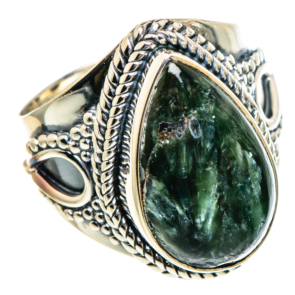 Seraphinite Rings handcrafted by Ana Silver Co - RING94990