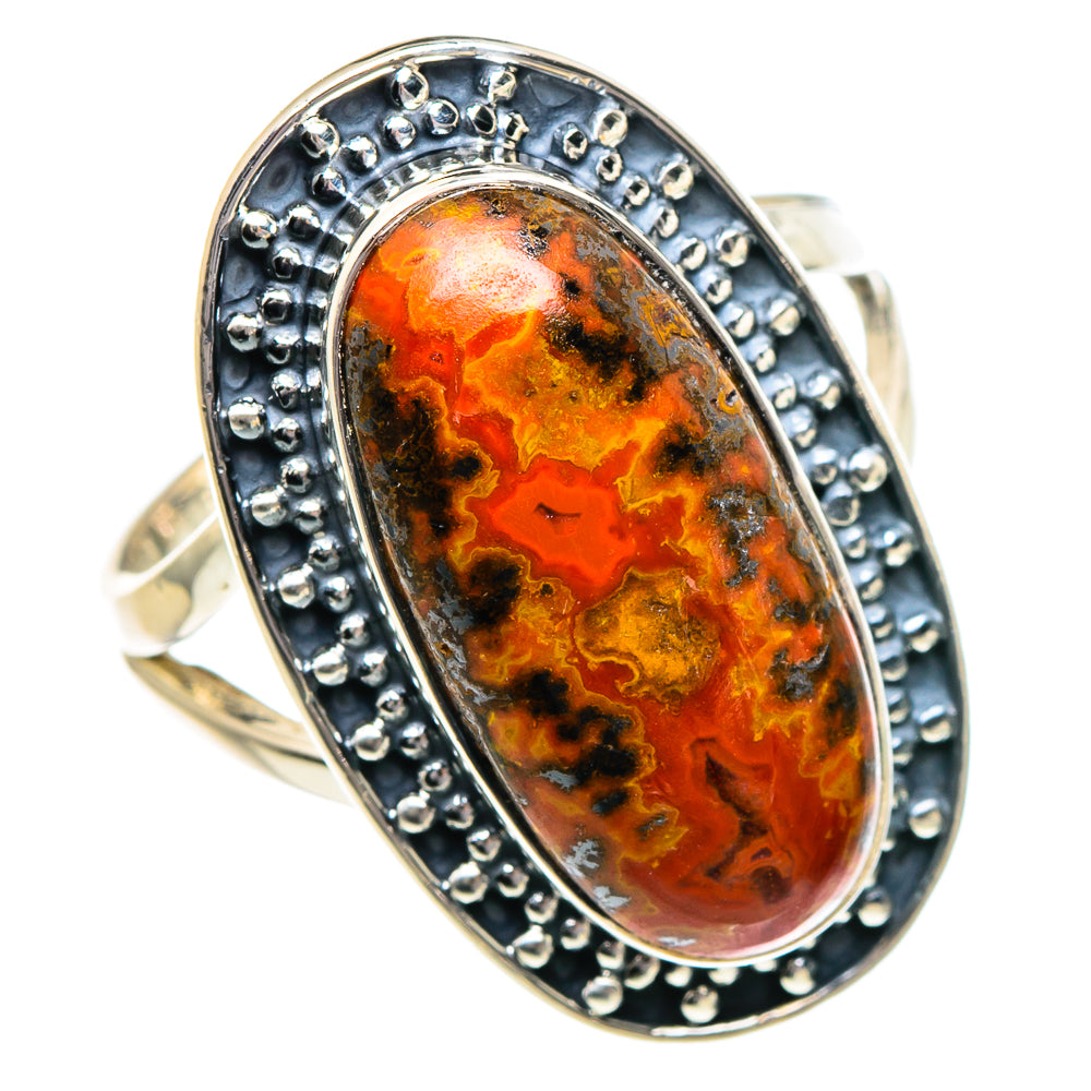 Morocco Agate Rings handcrafted by Ana Silver Co - RING94992
