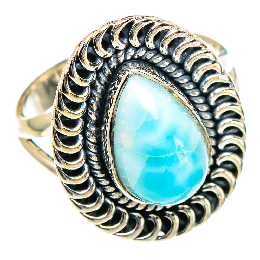 Larimar Rings handcrafted by Ana Silver Co - RING94997