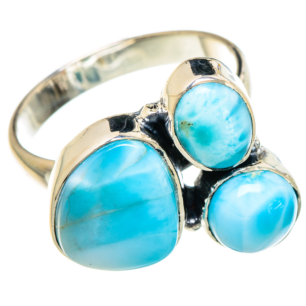 Larimar Rings handcrafted by Ana Silver Co - RING95000