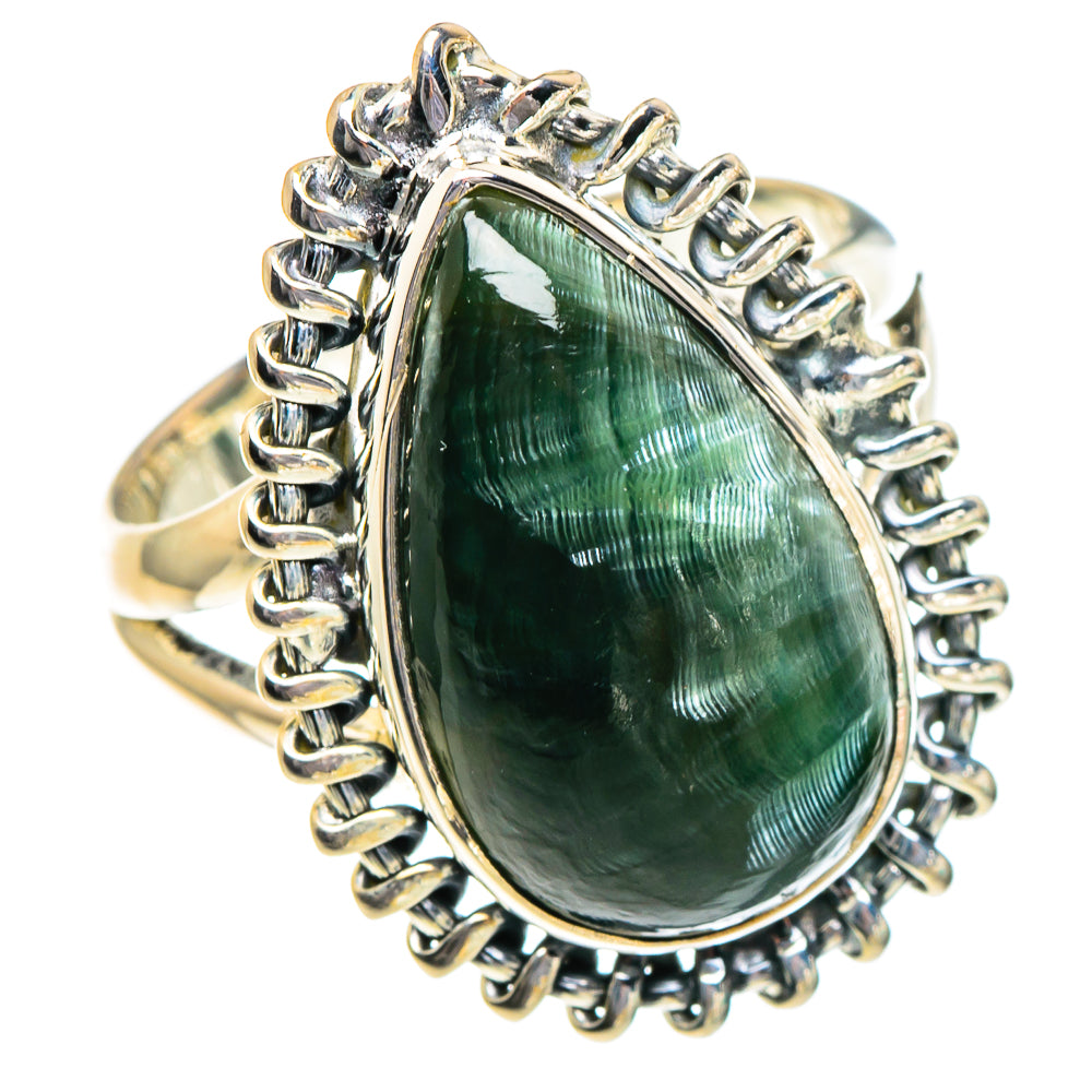Seraphinite Rings handcrafted by Ana Silver Co - RING95012