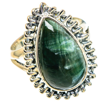 Seraphinite Rings handcrafted by Ana Silver Co - RING95012