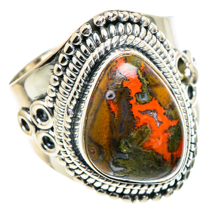 Morocco Agate Rings handcrafted by Ana Silver Co - RING95015