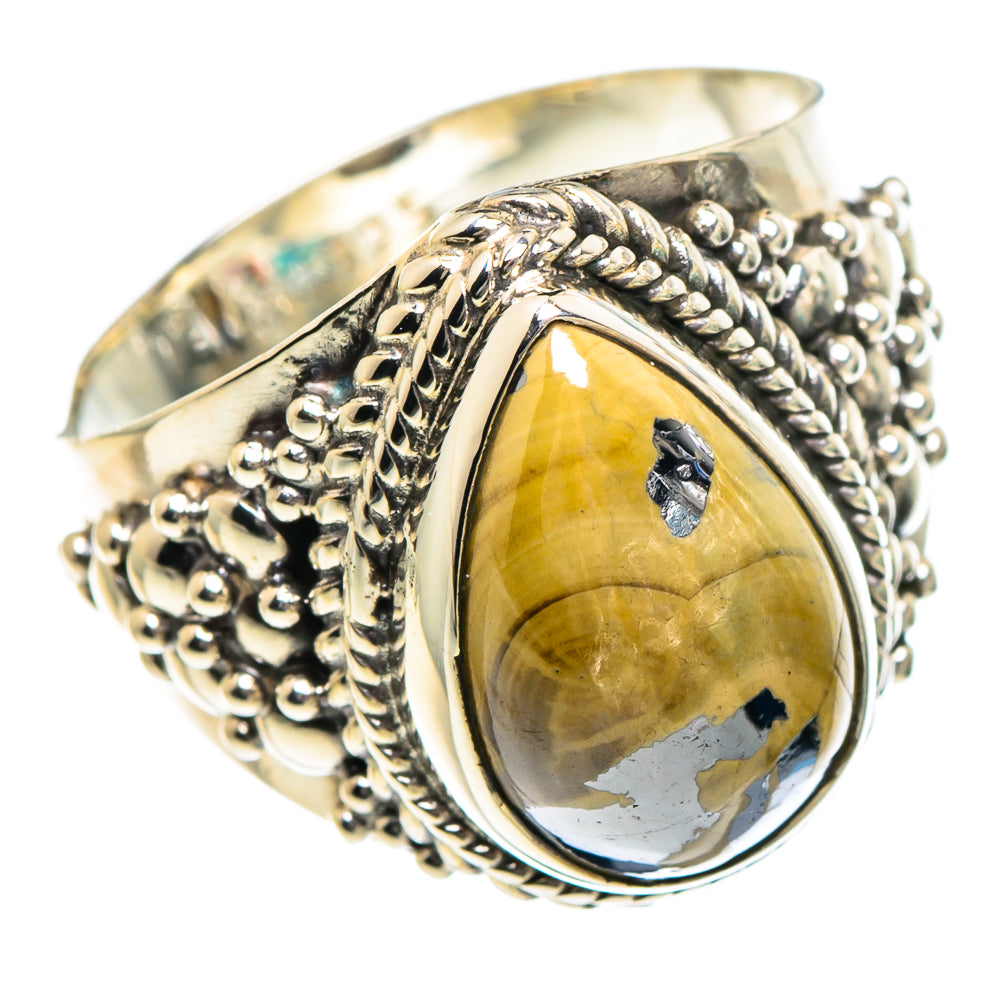 Schalenblende Rings handcrafted by Ana Silver Co - RING95016 - Photo 2