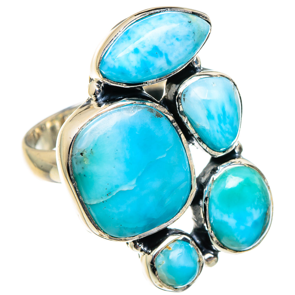 Larimar Rings handcrafted by Ana Silver Co - RING95020