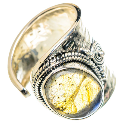 Labradorite Rings handcrafted by Ana Silver Co - RING95022