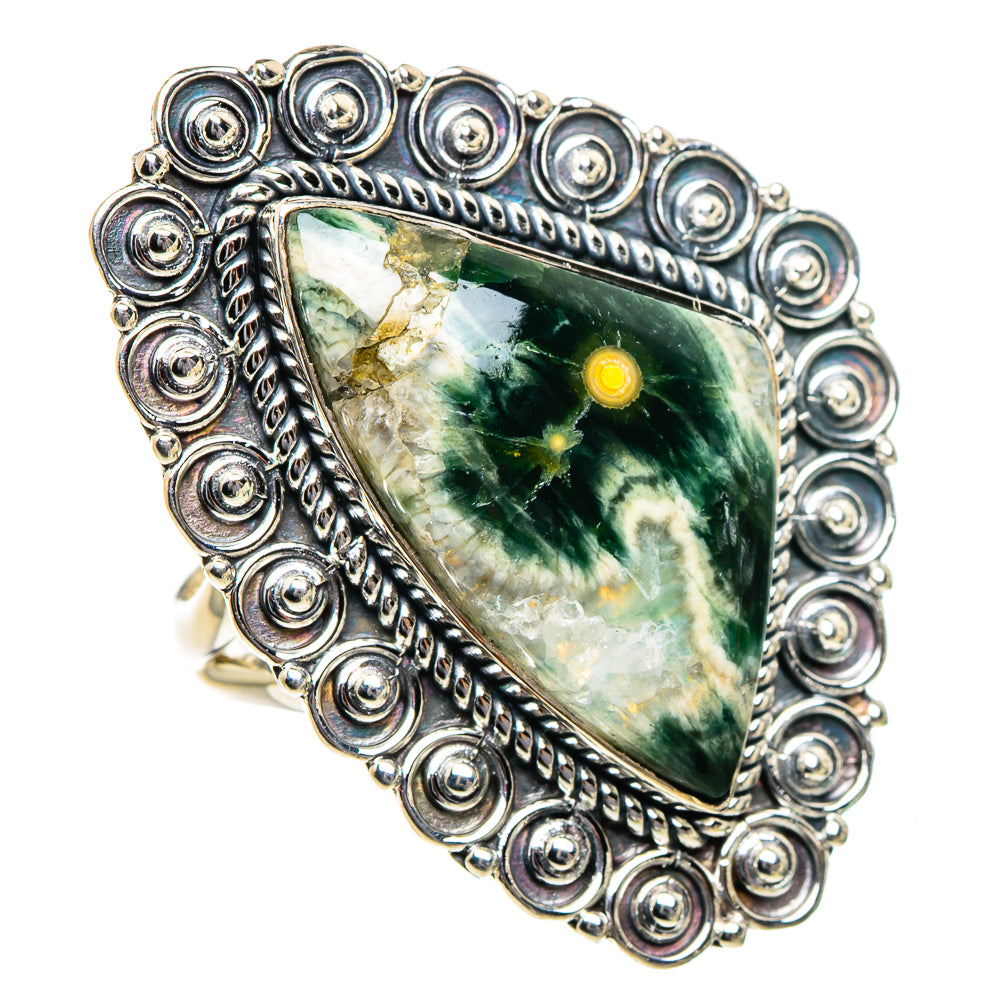 Ocean Jasper Rings handcrafted by Ana Silver Co - RING95029 - Photo 2