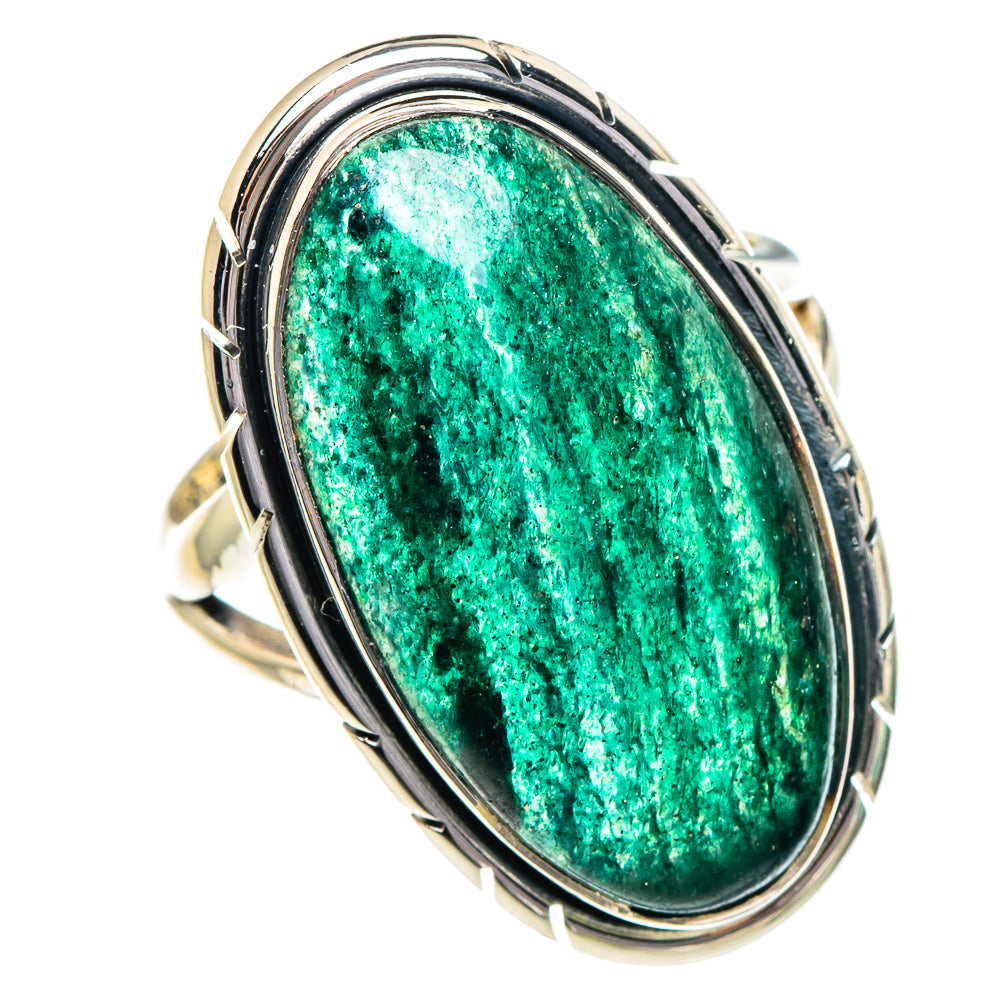 Green Aventurine Rings handcrafted by Ana Silver Co - RING95030