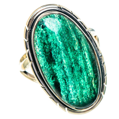 Green Aventurine Rings handcrafted by Ana Silver Co - RING95030