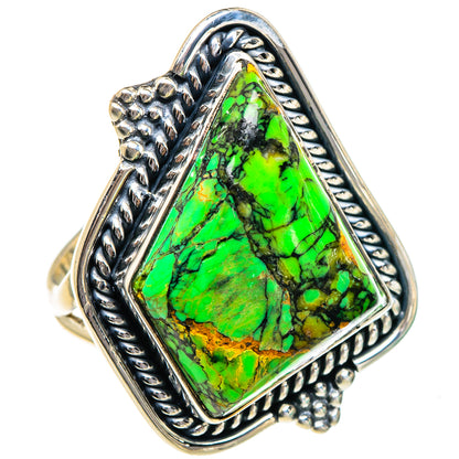 Gaspeite Rings handcrafted by Ana Silver Co - RING95032