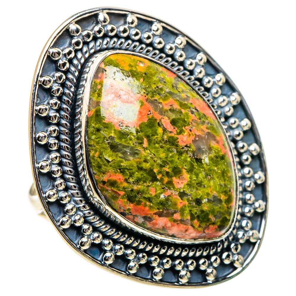 Unakite Rings handcrafted by Ana Silver Co - RING95036
