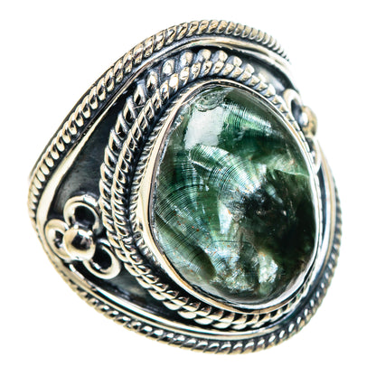 Seraphinite Rings handcrafted by Ana Silver Co - RING95038