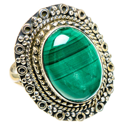Malachite Rings handcrafted by Ana Silver Co - RING95039