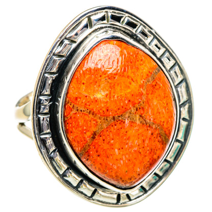 Sponge Coral Rings handcrafted by Ana Silver Co - RING95053