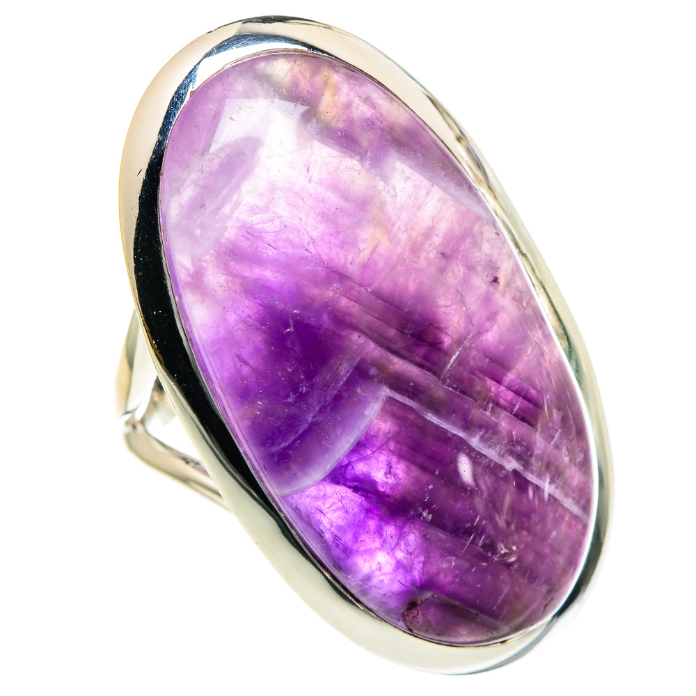 Chevron Amethyst Rings handcrafted by Ana Silver Co - RING95057