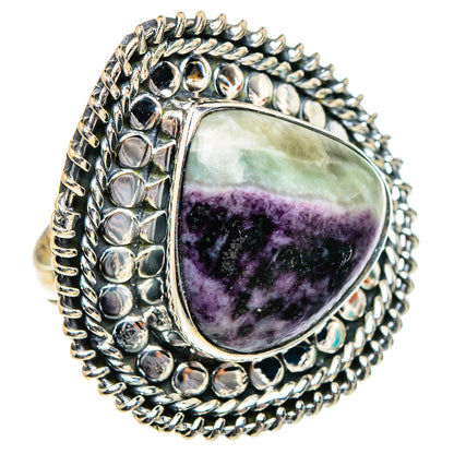 Chevron Amethyst Rings handcrafted by Ana Silver Co - RING95065