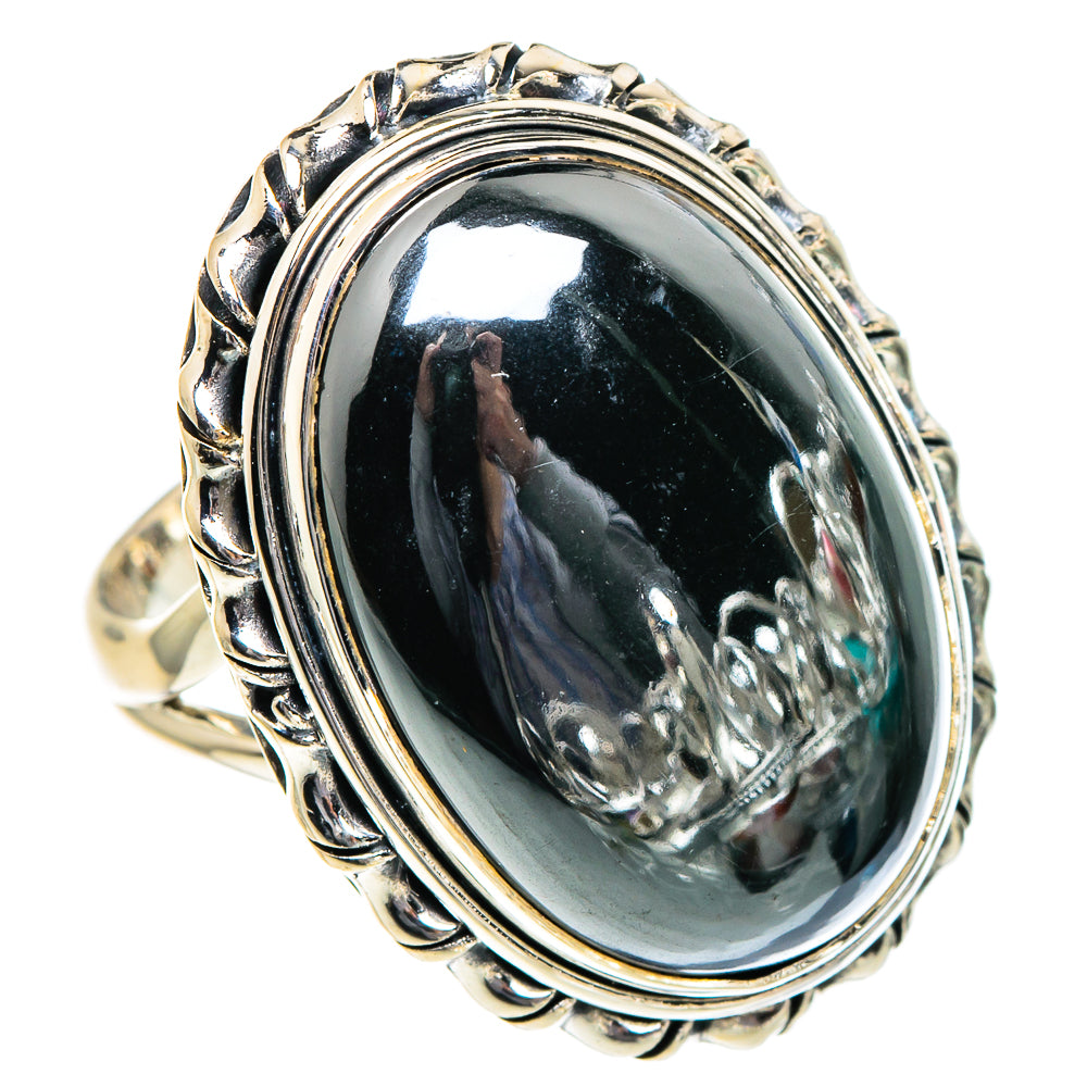 Hematite Rings handcrafted by Ana Silver Co - RING95066
