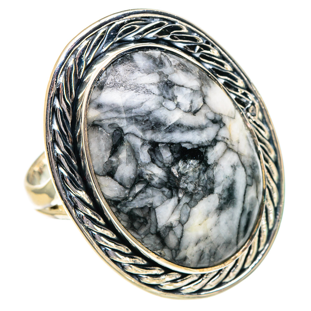 Pinolith Jasper Rings handcrafted by Ana Silver Co - RING95067 - Photo 2