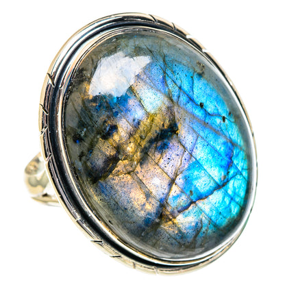 Labradorite Rings handcrafted by Ana Silver Co - RING95072