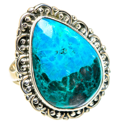 Chrysocolla Rings handcrafted by Ana Silver Co - RING95077