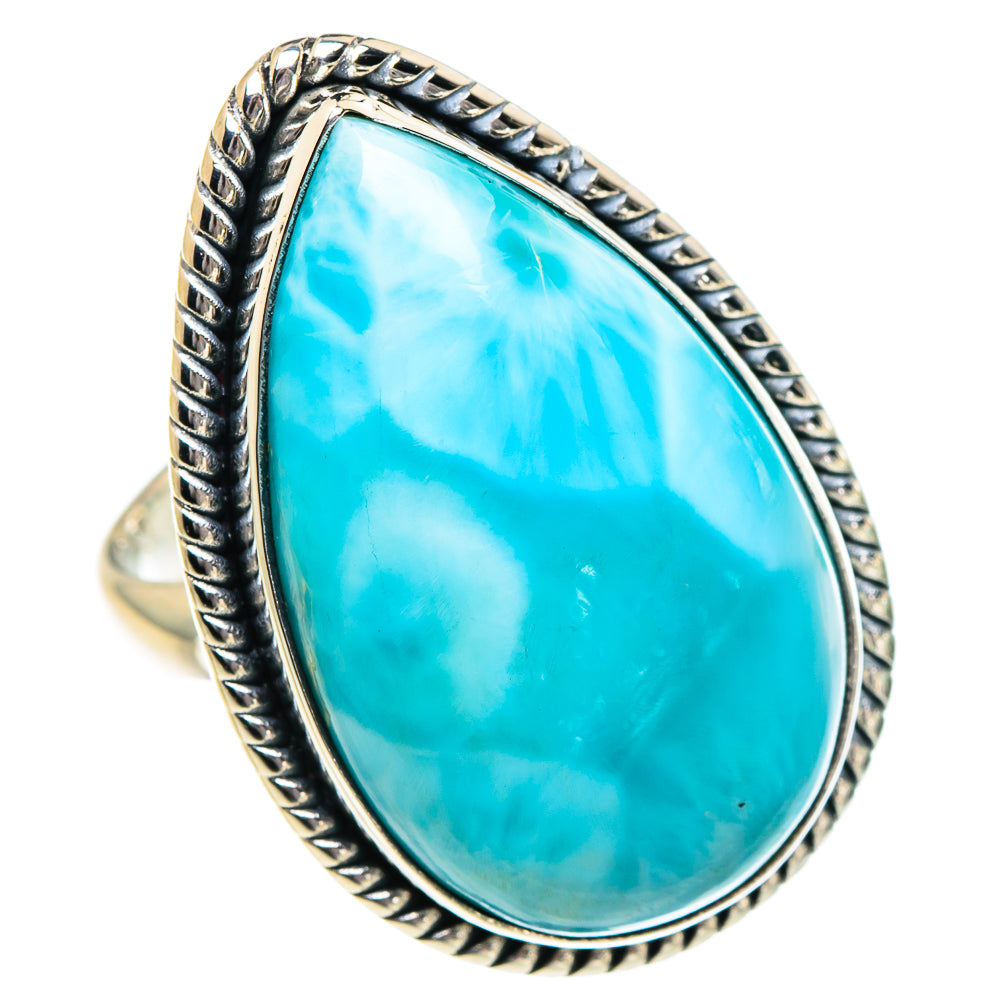 Larimar Rings handcrafted by Ana Silver Co - RING95079