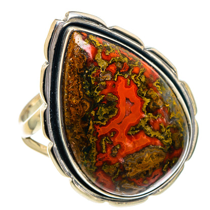 Morocco Agate Rings handcrafted by Ana Silver Co - RING95093