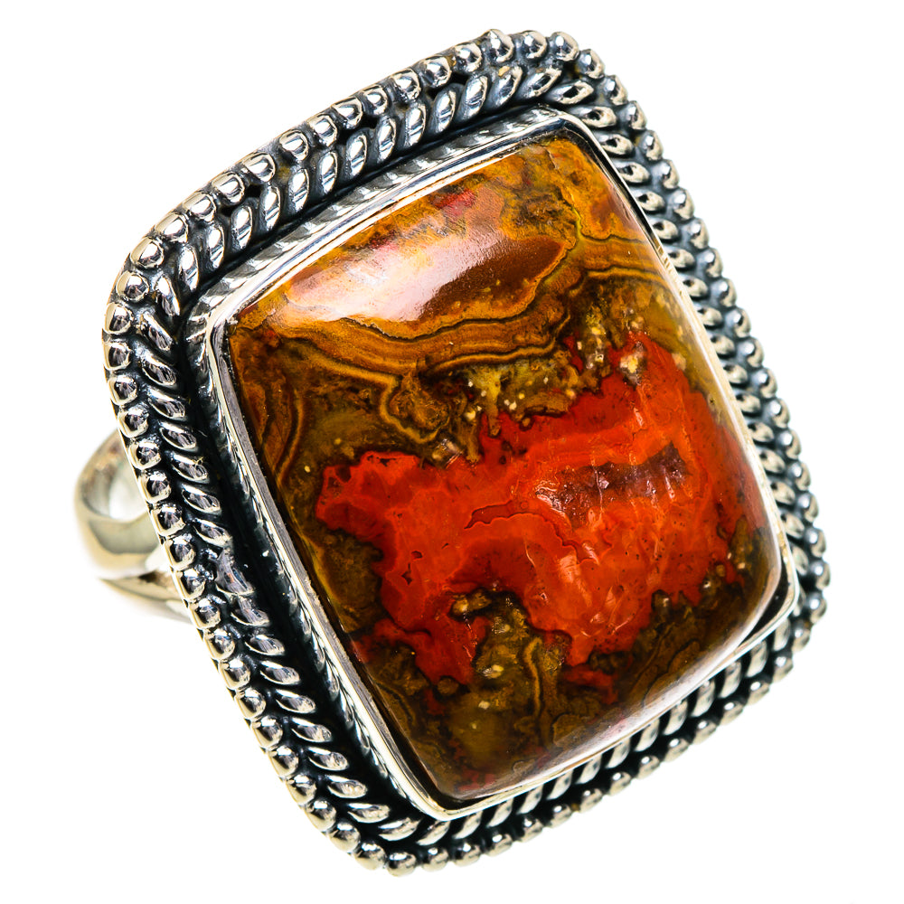 Morocco Agate Rings handcrafted by Ana Silver Co - RING95094