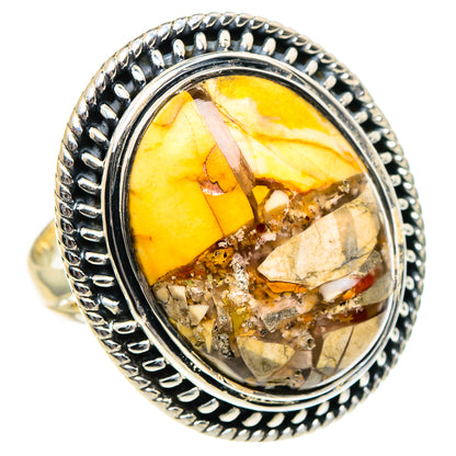 Brecciated Mookaite Rings handcrafted by Ana Silver Co - RING95098 - Photo 2