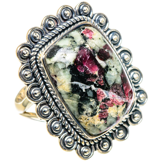 Russian Eudialyte Rings handcrafted by Ana Silver Co - RING95101 - Photo 2