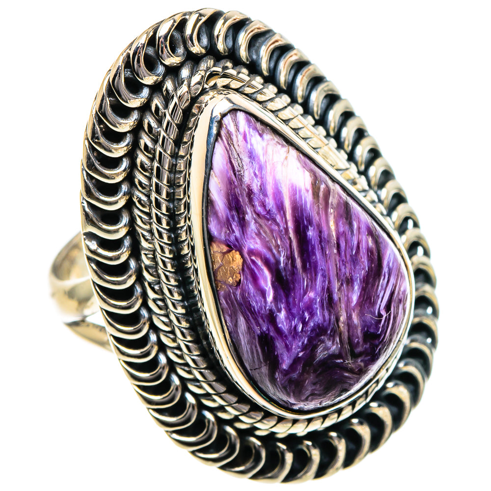 Charoite Rings handcrafted by Ana Silver Co - RING95105 - Photo 2