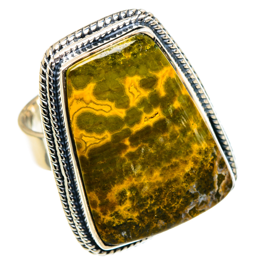 Ocean Jasper Rings handcrafted by Ana Silver Co - RING95114 - Photo 2