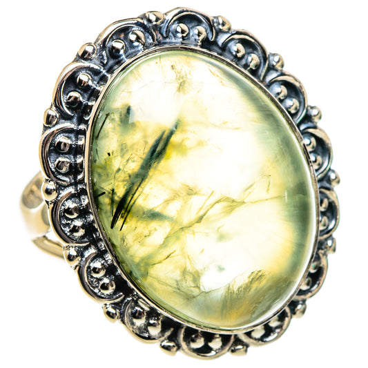 Prehnite Rings handcrafted by Ana Silver Co - RING95135