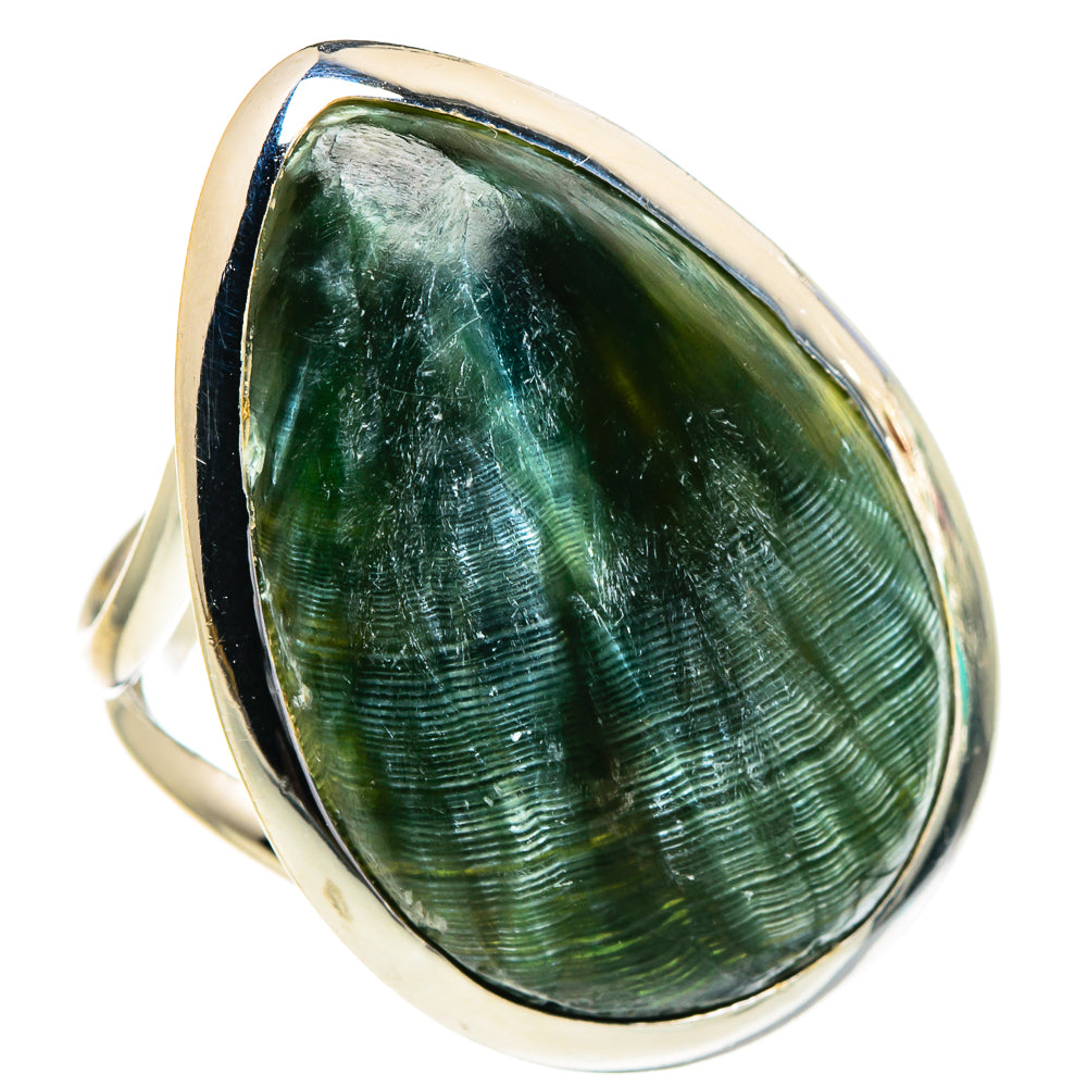 Seraphinite Rings handcrafted by Ana Silver Co - RING95136