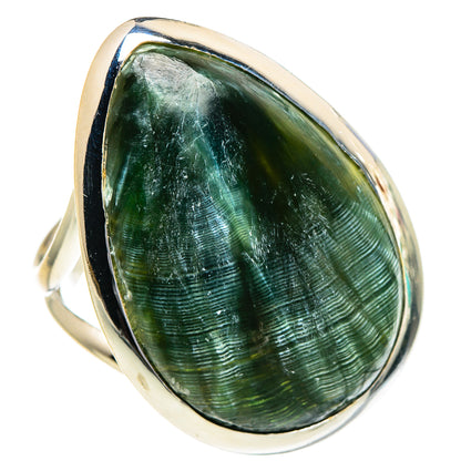 Seraphinite Rings handcrafted by Ana Silver Co - RING95136