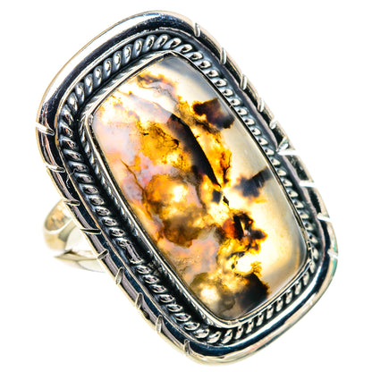 Montana Agate Rings handcrafted by Ana Silver Co - RING95138