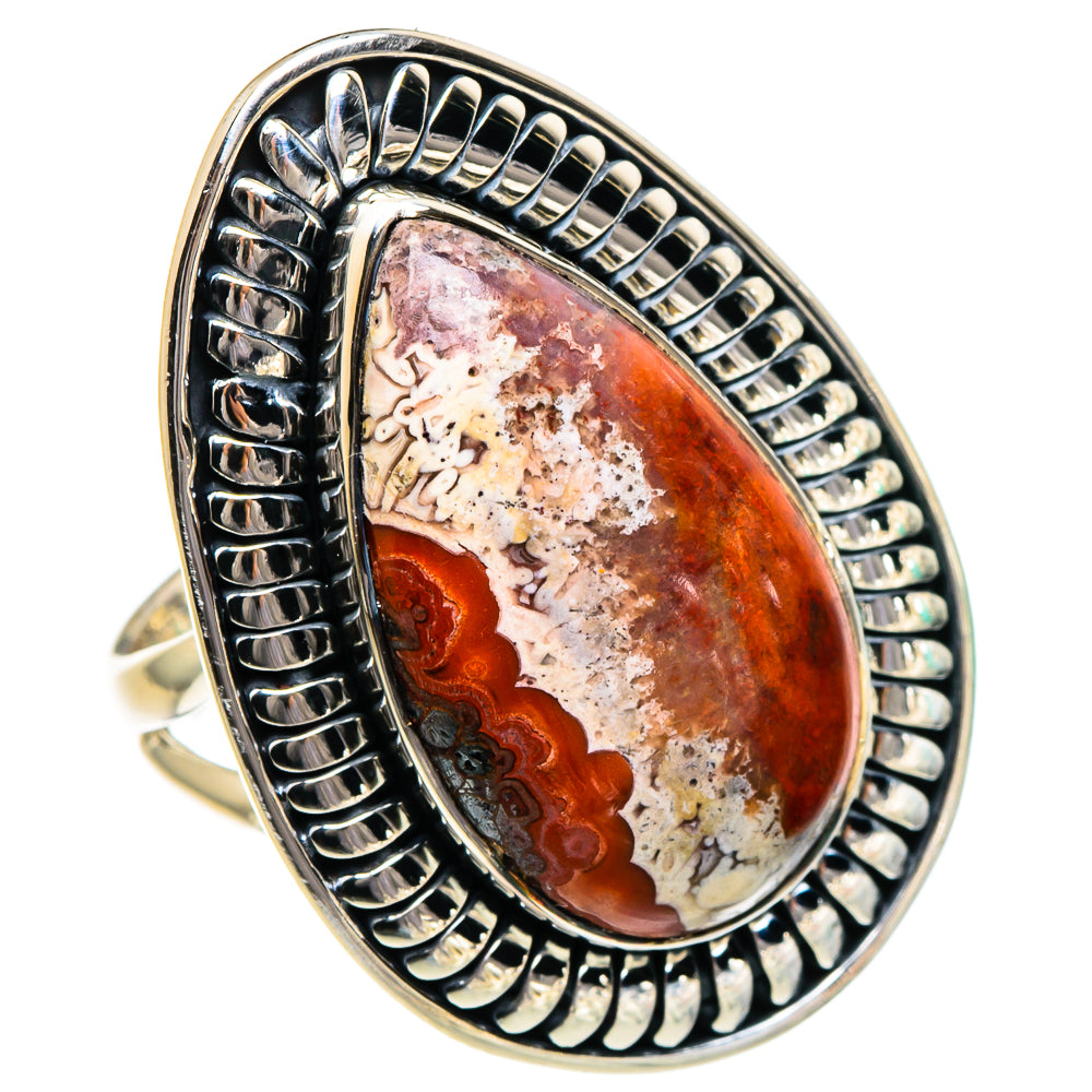 Morocco Agate Rings handcrafted by Ana Silver Co - RING95142 - Photo 2