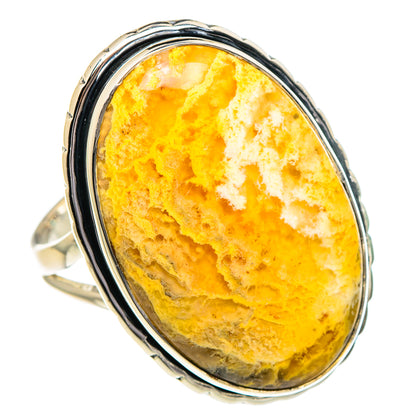 Plume Agate Rings handcrafted by Ana Silver Co - RING95147 - Photo 2