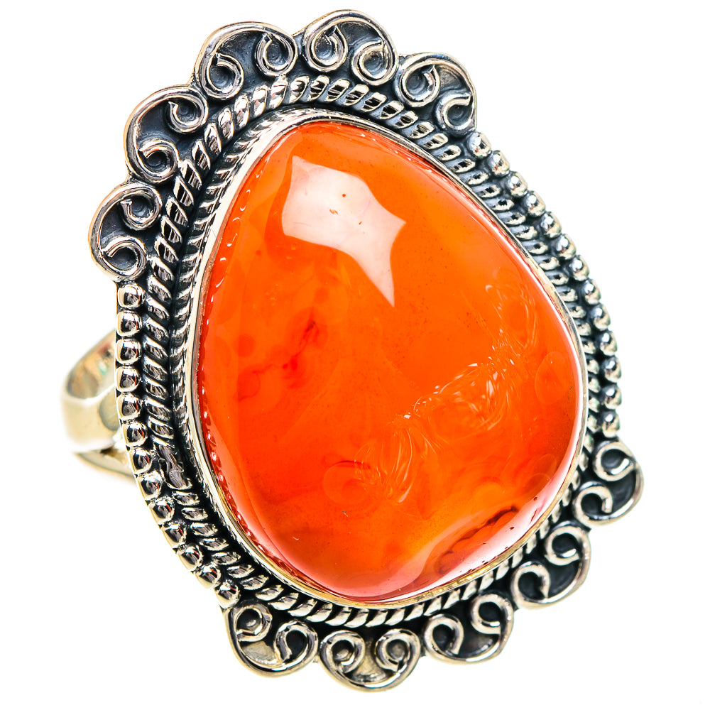 Carnelian Rings handcrafted by Ana Silver Co - RING95148