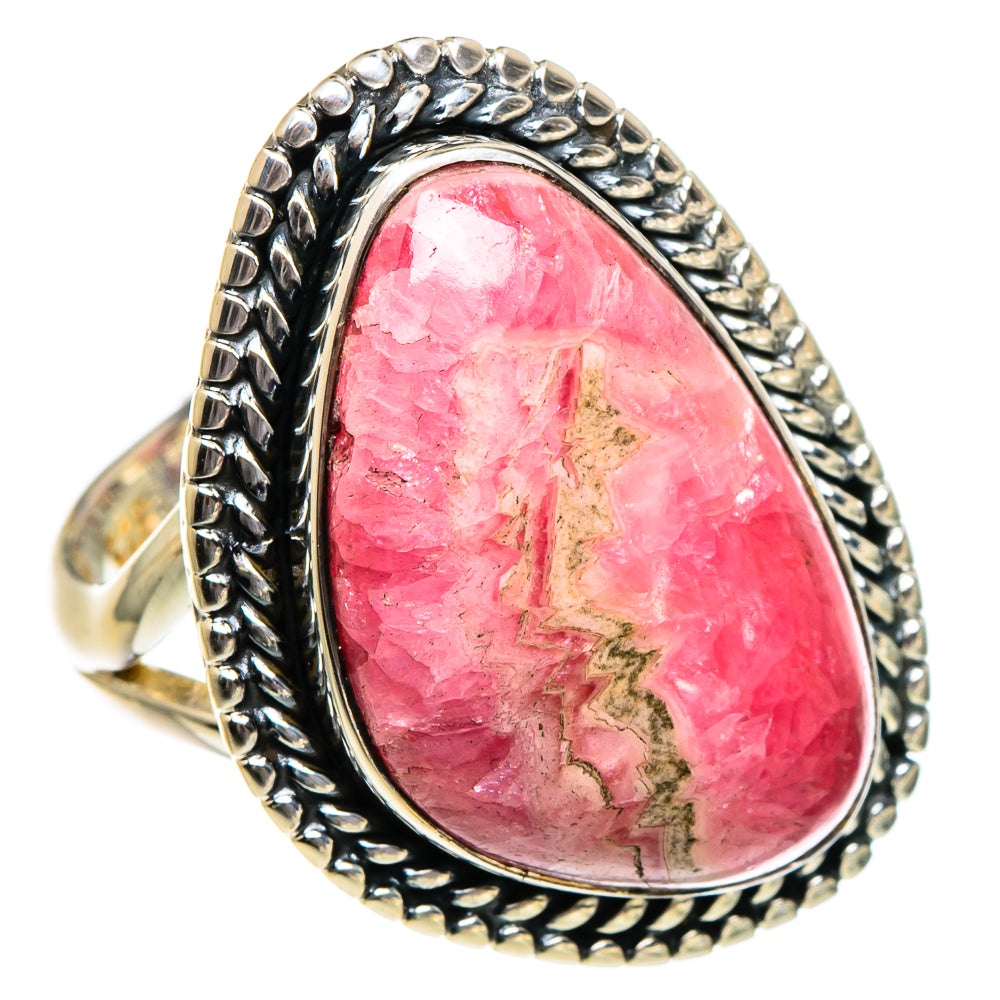 Rhodochrosite Rings handcrafted by Ana Silver Co - RING95149