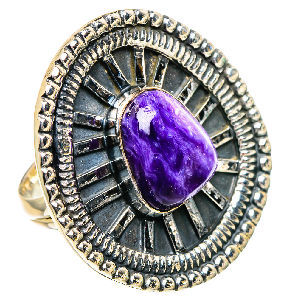Charoite Rings handcrafted by Ana Silver Co - RING95151 - Photo 2