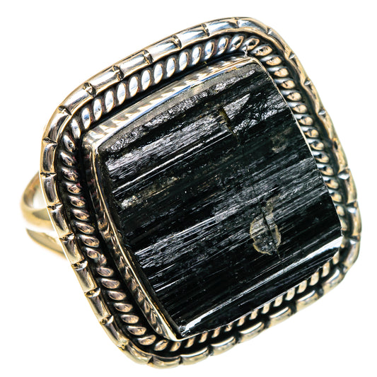 Black Tourmaline Rings handcrafted by Ana Silver Co - RING95154