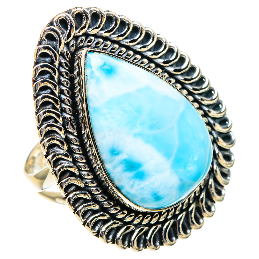 Larimar Rings handcrafted by Ana Silver Co - RING95163