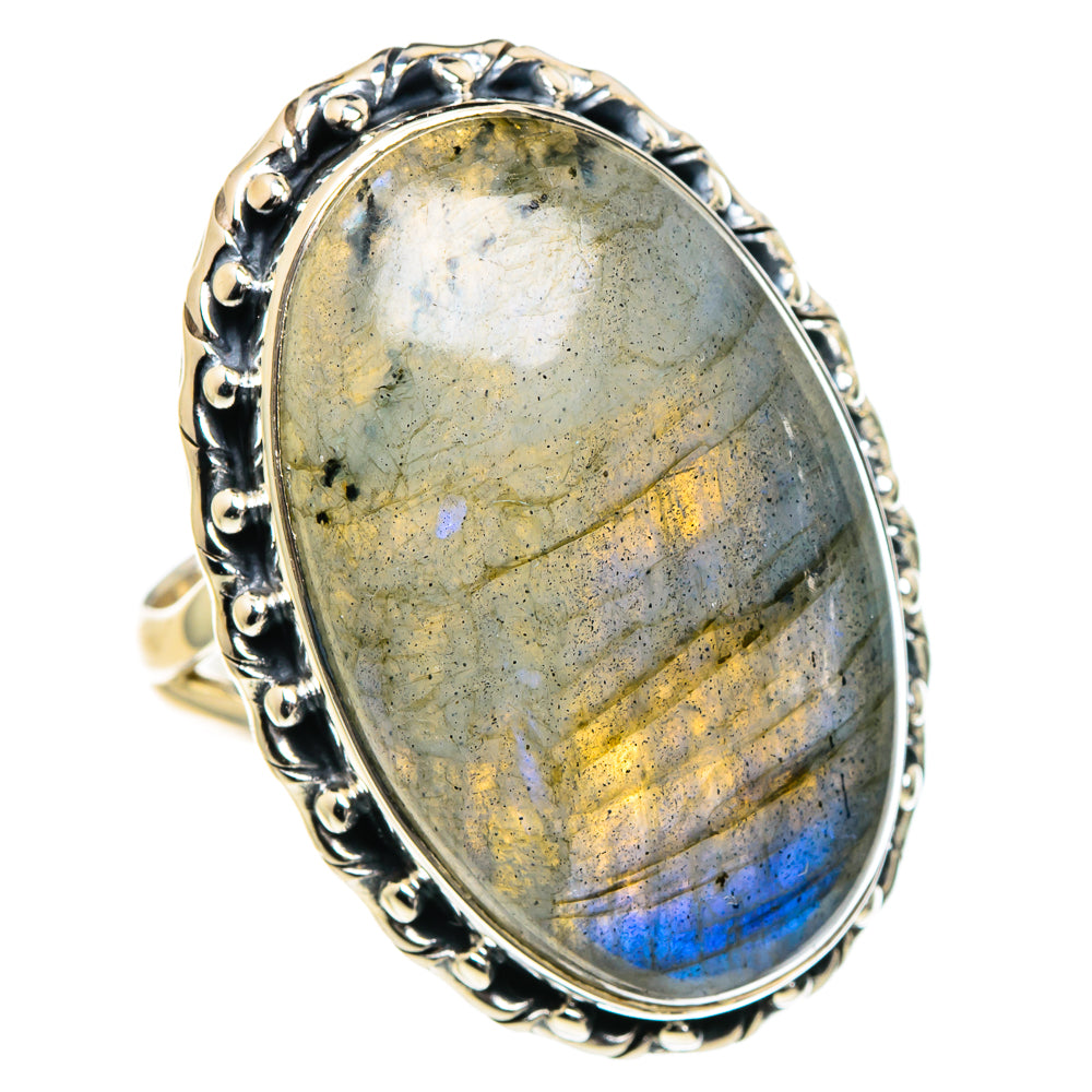 Labradorite Rings handcrafted by Ana Silver Co - RING95164