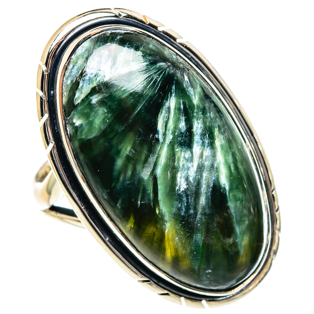 Seraphinite Rings handcrafted by Ana Silver Co - RING95170