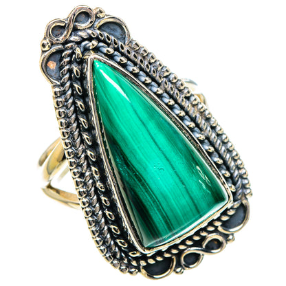 Malachite Rings handcrafted by Ana Silver Co - RING95172