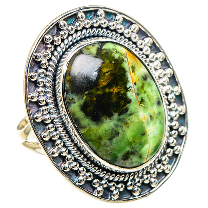 Australian Green Opal Rings handcrafted by Ana Silver Co - RING95173 - Photo 2